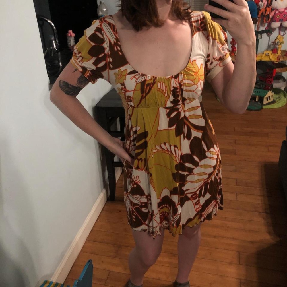 “Tramp” floral babydoll dress